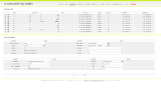 e.com peering switch carriers