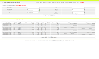 e.com peering switch changes